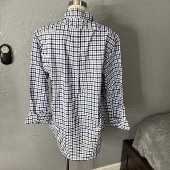 Polo Ralph Lauren Cotton Poplin Stripe Classic Fit Button Down Shirt, XL - Picture 2 of 4